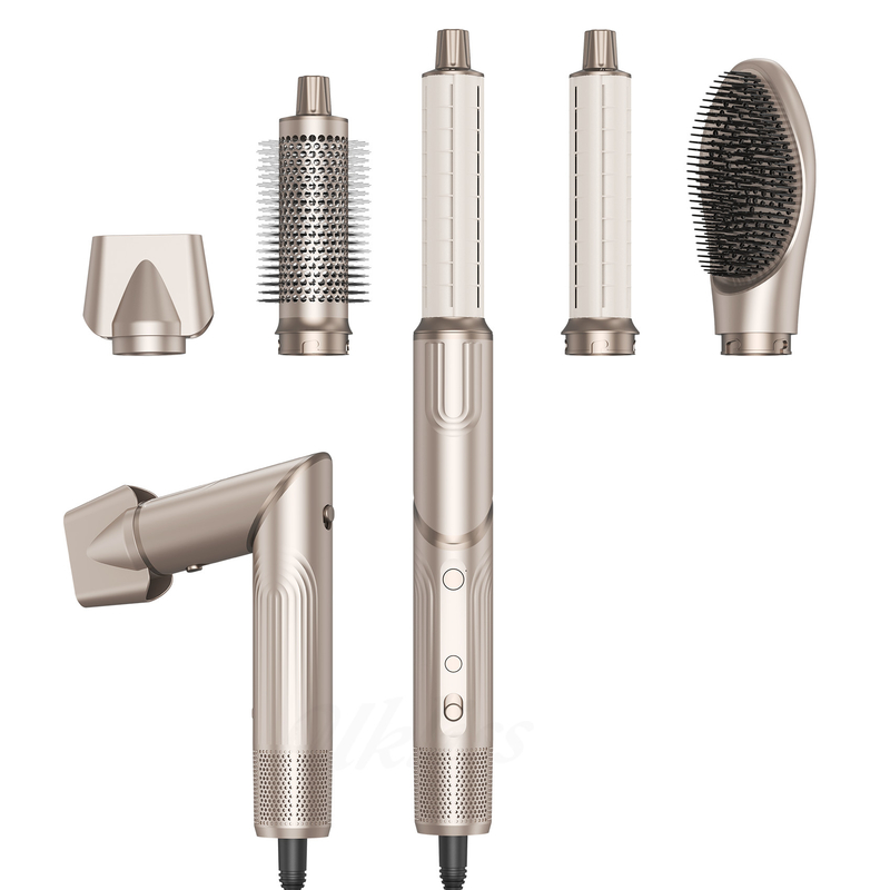5 en 1 sèche-cheveux pliable à brosses à vent à haute vitesse Turbo-Blow sèche-cheveux à brosses professionnel 500 millions sèche-cheveux ionique négatif