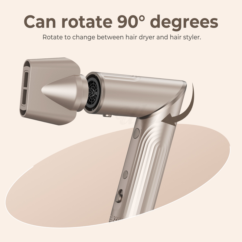 5 en 1 sèche-cheveux pliable à brosses à vent à haute vitesse Turbo-Blow sèche-cheveux à brosses professionnel 500 millions sèche-cheveux ionique négatif