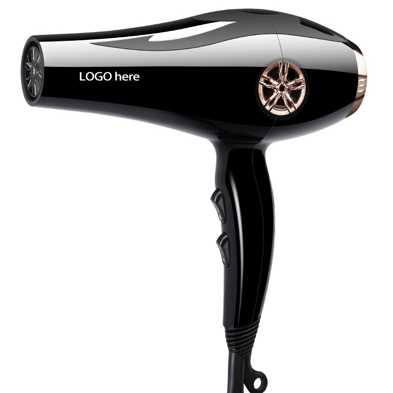 Séchoir à cheveux professionnel à haute vitesse à plusieurs raccords de 2000W pour salons de coiffure avec lumière bleue