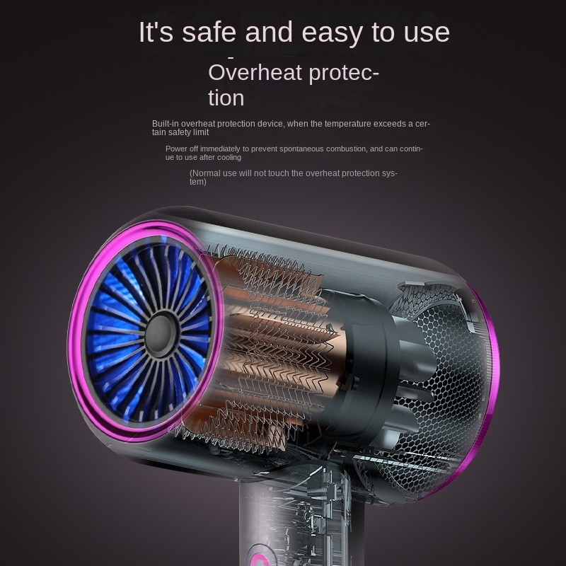 Haute puissance 2400W ions négatifs sèche-cheveux salon sèche-cheveux chaud et froid sèche-cheveux à vent Volumizer