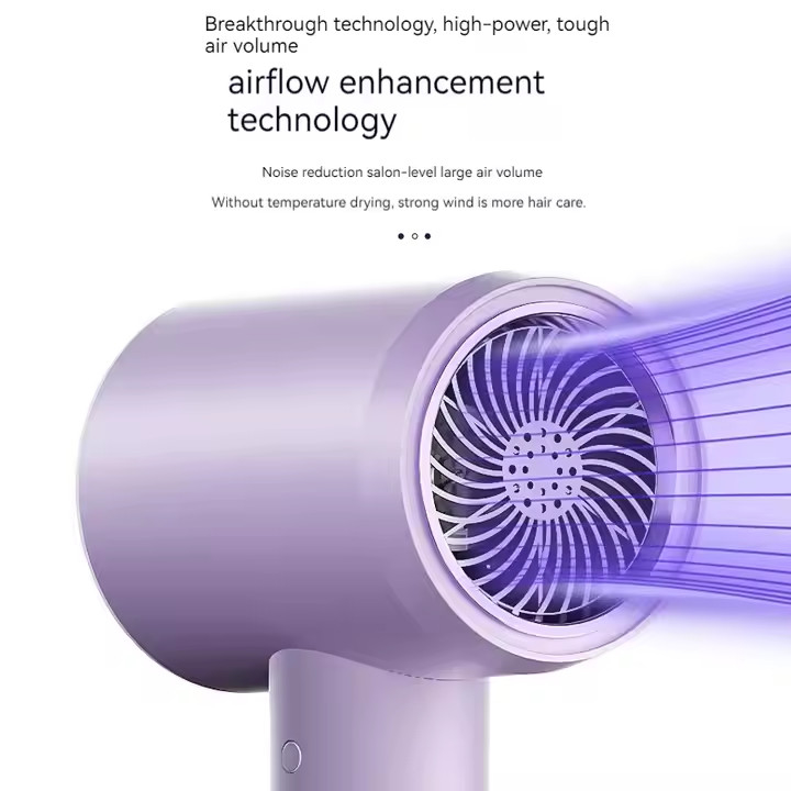 2000W violet haute vitesse bleu rayonnement négatif ionique Revair sèche-cheveux température réglable pour usage domestique