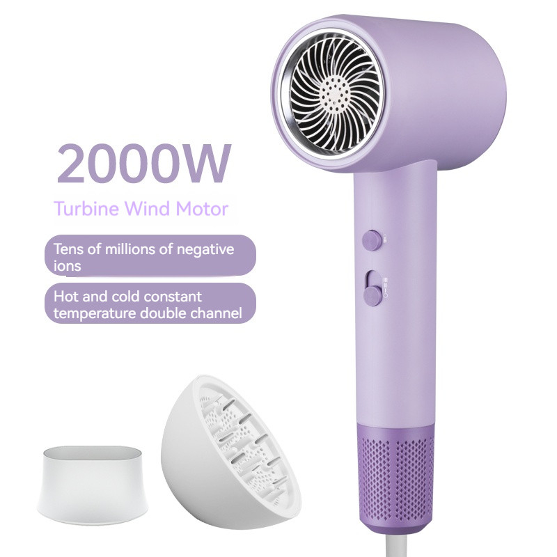 2000W violet haute vitesse bleu rayonnement négatif ionique Revair sèche-cheveux température réglable pour usage domestique