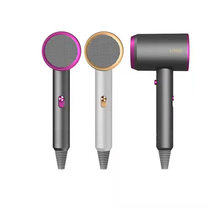 Séche-cheveux électrique à ions négatifs à haute vitesse portable de 1500W pour professionnels sans fil à domicile