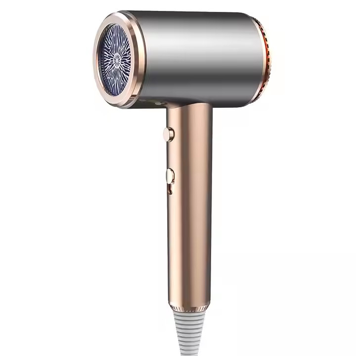Séche-cheveux électrique à ions négatifs à haute vitesse portable de 1500W pour professionnels sans fil à domicile