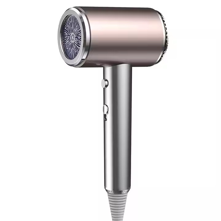 Séche-cheveux électrique à ions négatifs à haute vitesse portable de 1500W pour professionnels sans fil à domicile