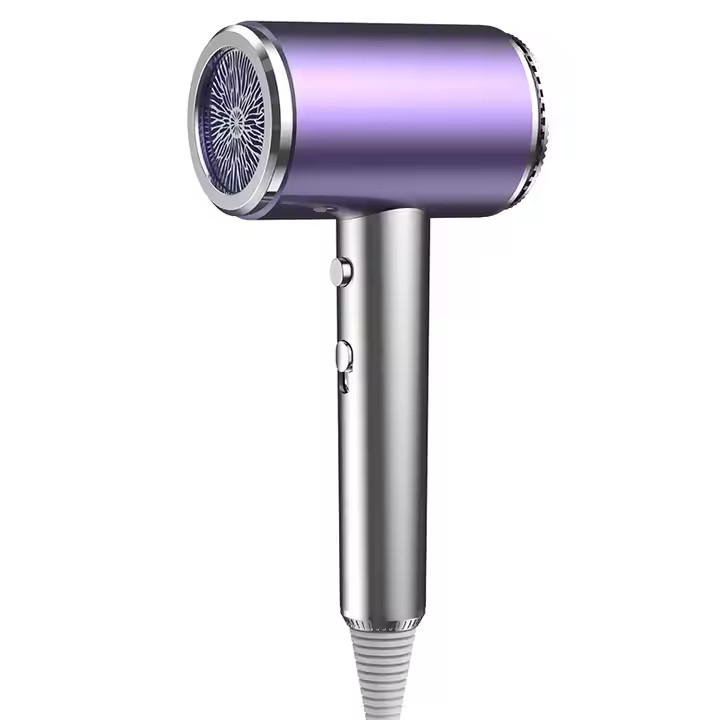 Séche-cheveux électrique à ions négatifs à haute vitesse portable de 1500W pour professionnels sans fil à domicile