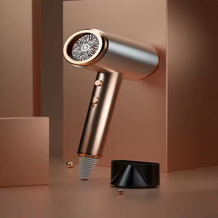 Séche-cheveux électrique à ions négatifs à haute vitesse portable de 1500W pour professionnels sans fil à domicile